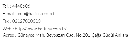 Hattua Vacation Club Ankara telefon numaralar, faks, e-mail, posta adresi ve iletiim bilgileri